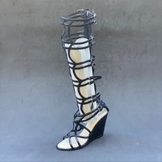 Y2k Questions? Leave A Comment Below! Chanel Wedges, Knee High Gladiator Sandals, High Gladiator Sandals, Shoes Chanel, Chanel Shoes, Womens Shoes Wedges, Gladiator Sandals, Leave A Comment, Knee High