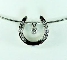 Gorgeous Horse - Diamond Horseshoe Enhancer M2384DWG Horseshoe-shaped Jewelry With Diamond Accents For Anniversary, Horseshoe Shaped Jewelry With Diamond Accents For Anniversary, Country Western Wedding Ideas, Arabian Jewelry, Equine Jewelry, Round Diamond Pendant, Horseshoe Pendant, Country Jewelry, Cowgirl Bling