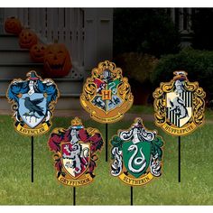 harry potter house yard stakers