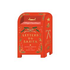 Letters to Santa Card Gift Box Set Santa Mailbox, Santa Express, Letters To Santa, Santa Card, Pole Nord, Santa Cards, Greeting Card Box, 카드 디자인, Cover Paper