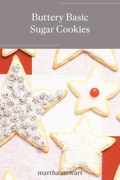 a book cover with cookies and stars on it