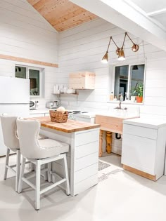 the kitchen is clean and ready for us to use in its new owner's home