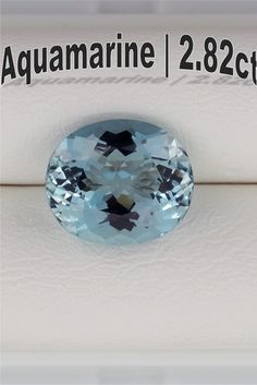 ◊ Loose Aquamarine Gemstone from Madagascar ◊ Carat Weight: 2.82ct ◊ Cut: Oval Shape ◊ Color: Blue ◊ Clarity: Eye-Clean ◊ Measurement: 9.96×8.54×5.79mm ◊ Treatment: None ◊ Locality: Madagascar ◊ Mineral: Beryl ◊ Birthstone: March ◊ Stock No. 21067 Goldsmith Jewelry, Mineral Collection, Aqua Marine, Aquamarine Rings, Cut Loose