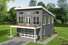 this is an artist's rendering of a two story house