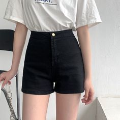 Tight Denim Shorts, Denim Shorts For Women, Shorts For Women, Ankle Length Pants, Denim Trousers, Low Waist, Summer 2024, Jeans Style, American Style