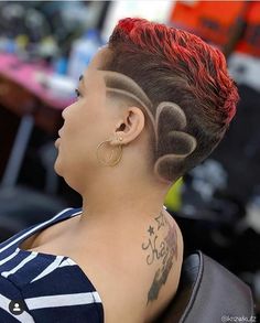 Hearts Are Wild Creatures, Women's Undercut, Undercut Hair Designs, Fade Haircut Designs