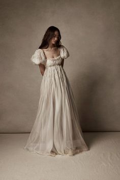 Regency Wedding Dress, Puff Sleeve Wedding Dress, Regency Wedding, Organza Gowns, فستان سهرة, Fairytale Dress, Wedding Dress Trends, Wedding Dress Sleeves