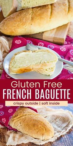 this gluten - free french baguette is the perfect side dish for any meal