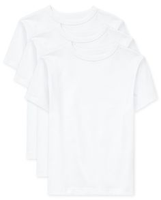 PRICES MAY VARY. This multipack of 3 boys tops is made from a soft and comfy cotton jersey fabric Pack of 3 basic layering tees Styled with short sleeves and a rib-knit crew neck Stock-up on his favorite essential boys tops with this pack of 3 boys basic layering tees from The Children's Place They'll love this style… you'll love this place Boys Uniforms, Layered T Shirt, Basic Shorts, Boy Tees, Boys Top, Childrens Place, Boys T Shirts, Boy Shorts, Fashion Tees