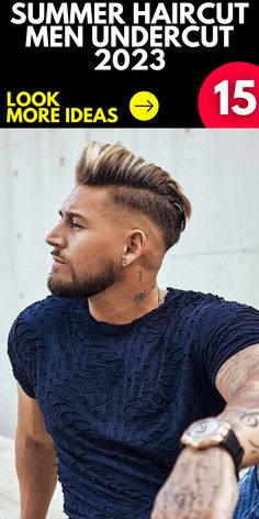 Top V-Shaped Haircut Ideas for Men Undercut Back, Back Hairstyles For Men, Slicked Back Hairstyles, Summer Haircut