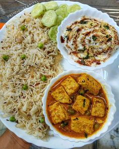 a plate with rice, tofu and vegetables on it that says good taste i love it 100 %