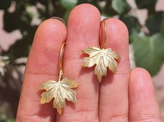 Gold plated silver leaf earrings Silver handmade leaf earrings Vine leaf earrings Gift for woman All my jewelry is hand crafted with pure and sterling silver. The gold coating is 18K gold vermeil over sterling silver. DEATILS Leaf earings dimensions:3x2 cm You will receive your vine leaf earrings in a special bag,perfect to give as a gift or keep for yourself Don't forget to leave Smart Positive Feedback after receiving your order.If you have any questions about your purchase or have any questio Leaf Earrings Gold, Leaf Earrings Silver, Unique Jewelry Gifts, Gold Leaf Earrings, Gift For Woman, Leaf Jewelry, Wedding Jewelry Earrings, Earrings Unique, Ear Jewelry