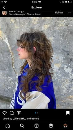 Curly Shag Haircut, Natural Curly Hair Cuts, Haircuts For Wavy Hair, Haircuts For Curly Hair, Cut My Hair, Curly Hair Cuts, Hair Inspo Color, Hair Photo