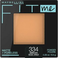 Maybelline Fit Me Matte Poreless Pressed Face Powder Makeup, Warm Sun, Easily define Your lip shape with this creamy liner. Coordinate Your lip look with matching Color Sensational Lip Colors or create bold definition by lining Your lips in a darker shade.Ideal for normal to oily skin, this matte face powder visibly reduces the look of pores and mortifies shine, while effortlessly blending with the skin. The Fit Me Perlite Mineral technology absorbs oil to mortify skin, while pores virtually dis Face Powder Makeup, Fit Me Powder, Skin Packaging, Makeup Ingredients, Fit Me Matte And Poreless, New York Fits, Makeup Setting Powder, How To Apply Concealer, Maybelline Makeup