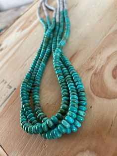 30in Stabalized Turquoise & Heishi Necklace Heishi Jewelry Necklaces, Cheap Turquoise Heishi Beads Necklaces, Turquoise Rope Necklace, Heishi Necklace Navajo, Heishi Necklace, Turquoise Jewelry, Turquoise, Turquoise Jewellery