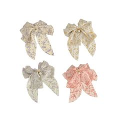 Hair Bows 4 PCS Bow For Women Hair Bows For Women Hair Ribbons Long-tail Cute Sweetness Hair Accessories Large Hair Barrettes For Women Big Bows For Girls Feature: Quantity: 1Pcs Colour:P-ink,Green,Purple,Yellow Material:Mesh Product size:22x14cm/8.66x5.51in Package size:14x3x3cm/5.51x1.18x1.18in Net weight:100g/0.22lb Gross weight:100g/0.22lb Descrition: Delicate Design:Introducing our exquisite collection of Hair Bows, designed to ramp up your hairstyle and add a whimsy to your look.Crafted wi Cute Pink Bow Hair Accessories For Party, Pink Satin Bow Hair Accessories For Spring, Unique Hair Bows, Teen Girl Hairstyles, Cute Pink Hair Accessories With Decorative Bow, Spring Pink Satin Bow Hair Accessories, Toddler Hair Accessories, Cute Adjustable Pink Bow Hair Accessories, Banana For Hair