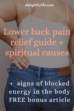 the lower back pain relief guide for women