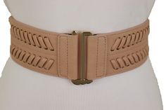 Brand New Trendy Women Spring Summer Collection Ladies Fashion Belt - day or night classic look or party time Brand new sexy fun and edgy fashion special and unique stylish belt Ladies Fashion Fancy Casual Dressy Style BeltFabric Fashion Belt Style : Fashion / Waist or Hip Condition : Brand New Color : Gold Metal Buckle + Pastel Pink Nude Faux Leather And Elastic Waistband Size: One Size Belt Adjustable Can Fit Size Small - Medium Waist Size: About 27" - 34" Belt Width : About 2 3/8" Very Specia Chic Belted Corset Belt For Spring, Chic Spring Corset Belt, Chic Spring Corset Belt With Removable Belt, Chic Spring Corset Belt With Removable Feature, Trendy Spring Corset Belt With Belt Loops, Chic Spring Corset Belt With Belt Loops, Chic Belted Corset Belt For Night Out, Chic Summer Corset Belt With Belt Loops, Chic Adjustable Corset Belt For Spring