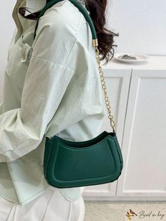 Bird in Bag - Fashionable Chain Hobo Bag Green Satchel With Chain Strap For Everyday, Trendy Shoulder Bag With Chain Strap For Everyday, Trendy Everyday Bags With Chain Detail, Trendy Everyday Bags With Chain, Trendy Everyday Satchel With Chain Strap, Trendy Rectangular Hobo Bag With Chain Strap, Everyday Green Shoulder Bag With Chain Strap, Trendy Everyday Shoulder Bag With Chain, Green Shoulder Bag With Chain For Everyday Use