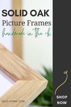 a wooden frame sitting on top of a table