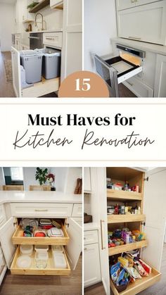 the top five must haves for kitchen renovation in this post - it - all photo collage