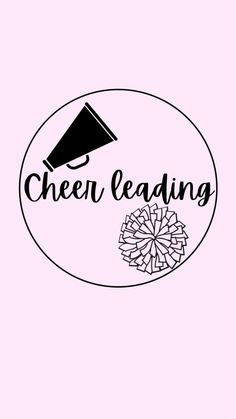 a black and white logo with the words cheer leading