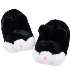 PRICES MAY VARY. STYLISH CUTE DESIGN: Fuzzy upper with fleece lining to keep your feet warm and comfortable on cold winter days. It won't feel sultry in summer, very cute slipper style and embroidered decorations add some fun. The suitable choice for family, friends and loved ones. SOFT MEMORY FOAM INSOLE:The insole consists of a layer of thickened density elasticity insole. Wearing it you feel very comfortable and soft,providing long-lasting marshmallow-like comfort and warmth for tired toes an Pig Slippers, Slippers Funny, Bearpaw Slippers, Paw Slippers, Funny House, Dog Slippers, Cat Slippers, Bunny Slippers, Animal Slippers