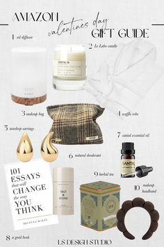 the contents of a gift guide are shown in this graphic style, including an assortment of items