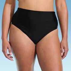 One more reason to love swim season. This modern silhouette is designed to give you slightly less coverage but a more flattering shape. The high cut of the briefs elongates the legs while the mid-rise waist style sits comfortably just below your natrual waist without digging in. Easy and versatile, these bottoms will pair perfectly with your favorite bikini top. Swim Season, Target Clothes, Long Torso, Swim Suit Bottoms, Black Xs, Swimwear Fashion, High Cut, Lands End, Cut And Style