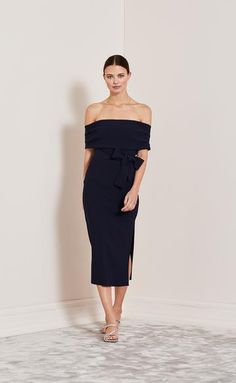 Shop the latest designer fashion online at Bec + Bridge. Free express international shipping on all orders. Fast returns. Shop now, pay later with Afterpay. Elegant Knee-length Asymmetrical Cocktail Dress, Elegant Knee-length Asymmetrical Dress For Party, Pre-draped Off-shoulder Midi Dress For Cocktail, Chic Cocktail Maxi Dress With Side Slits, Chic Asymmetrical Maxi Dress For Gala, Knee-length Party Dress With Side Slits, Elegant Ruffled Evening Dress For Dinner, Chic Off-shoulder Midi Dress For Formal Occasions, Chic Maxi Dress With Asymmetrical Neckline For Gala