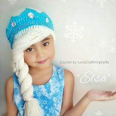 Elsa braidelsa frozen hatdisney crochet hatcrochet elsa | Etsy Disney Crochet Hats, Frozen Crochet Hat, Frozen Hat, Elsa Wig, Hat With Braids, Yarn Wig, Princess Hat, Disney Jasmine, Crochet Kids Hats