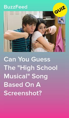 a poster with the words can you guess the high school musical song based on a screenshot?