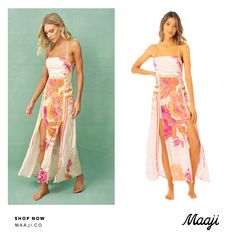 The Remi maxi dress in Mexican Floral print is for our romantic girlies out there. Show off your bronzed shoulders and neckline with the Remi's square cut, and enjoy the sexy lace-up back along with Maaji's signature comfortable and flattering fit, for a timeless and feminine look. Model Size and Measurement:Gabriela is wearing a size SMALL - Height: 5'9 (175 cm) - Bust: 32" (81 cm) - Waist: 23" (60 cm) - Hips: 34" (88 cm)Garment Features:Square necklineModerate coverageLace up tie at the backTie backBobbin lace detailLoose fitSoft lightweight fabricMade with eco-friendly materialsMade in Colombia100% Ecologyc Viscose Woven SUSTAINABLE INPUTS. sust_ico_container{display: flex;flex-flow: row wrap;align-items: center;}. sust_ico{display: flex;flex: 1 0 50%;align-items: center;margin-bottom: Square Cut, Feminine Look, Floral Print, Floral Prints, Midi Dress, Eco Friendly, Lace Up, Maxi Dress, Lace