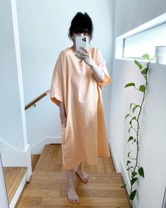 Winter Caftan, Winter Sets, Greenville South Carolina, Peach Color, Small Batch, Portland Oregon