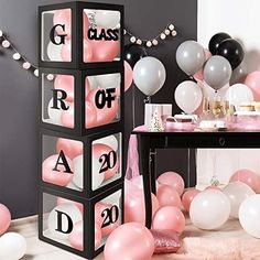 Diy Graduation Decorations, Pink Graduation Party, Graduation Bbq, Girl Graduation Party, Graduation Party Pictures, High School Graduation Party Decorations, Senior Things, Pink Graduation, Backyard Graduation Party