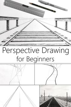 Perspective drawing for beginners Vanishing Points Drawing, Perspective Basics Art Lessons, Perspective Drawing For Beginners, Prospective Drawing, 3 Point Perspective Drawing, Two Point Perspective Art Lesson, Perspective Drawing Tutorial, 1 Pt Perspective Drawing Art Lessons, Drawing In Perspective