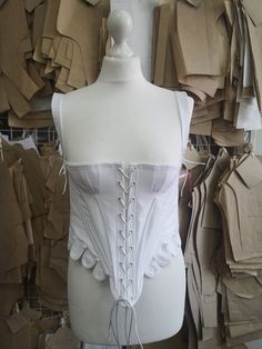 Short Regency stays - lightweight, cotton, great for summer. Provides bust support for 1790s - 1800s looks, gives a great shape and silhouette, gently uplifting bust and making a good-looking cleavage. Providing bust support with no stress on waist. Customizations of size, style and fabrics are available. Cotton Underbust Tops For Summer, Summer Overbust Corset With Boning, Summer Cotton Corset With Corset Back, Cotton Underbust Corset With Boned Bodice, Spring Cotton Corset With Boned Bodice, Elegant Cotton Corset With Corset Back, Sleeveless Cotton Corset, Vintage Style, Vintage Sleeveless Cotton Corset, Summer Cotton Corset With Fitted Bodice