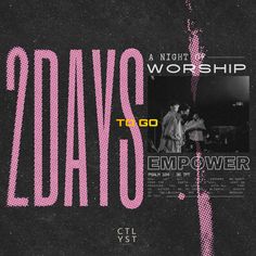 a poster with the words, 20 days to go emo power and an image of two