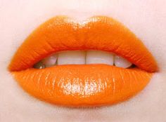 Orange Lipstick, Orange Lips, Orange Is The New, Lip Art, Beautiful Lips