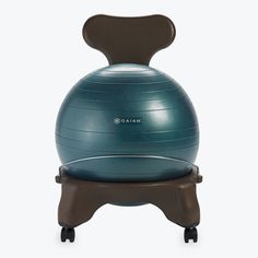 the balance ball chair is on top of an exercise ball