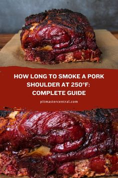 Want to nail smoking a pork shoulder at 250°F? This complete guide has got you covered. From prep to cook time, everything you need to know is right here. Perfect your smoking game with these tips and tricks. Pulled Pork Smoker Recipes, Smoker Cooking Recipes, Bacon Board, Smoked Pork Roast, Smoked Pulled Pork Recipe, Pork But, Smoked Pork Shoulder, Pork Shoulder Recipes, Tender Meat