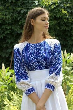 Designer Kurti Patterns, Moroccan Fashion, فستان سهرة, Blue And White Dress, Embroidered Clothes, Designs For Dresses, Embroidery Fashion, Abayas Fashion, Kurta Designs