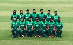 the pakistan cricket team poses for a group photo