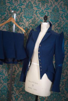 Amazing Skirt SuitsWith a Bit of Victorian Style Fitted Long Sleeve Blazer For Cosplay, Elegant Fitted Suits For Costume, Elegant Fitted Blazer For Costume, Bespoke Fitted Blazer, Blazer Pattern, Gored Skirt, Peculiar Children, Home For Peculiar Children, Wool Crepe