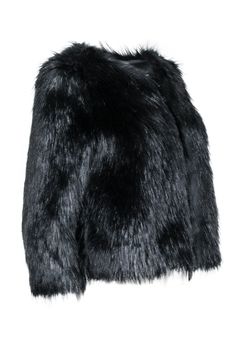 This faux fur jacket by Joie is a glamorously chic choice for cold weather. A cropped silhouette with front zipper keeps things simple, so the rest of your look shines. Dress it up for a night on the town, or make it chill with jeans and sneakers for the weekend. Size S Shell 100% Acrylic Faux Fur Lining 100% Silk Cropped silhouette Front zipper Bust 38" Waist 38" Shoulder to hem 20.5" Shoulder to shoulder 16" Cropped Zip Up, Buy Shoes Online, Faux Fur Jacket, Black Crop, Fur Jacket, Sweater Weather, Lifestyle Brands, Modern Woman, The Weekend