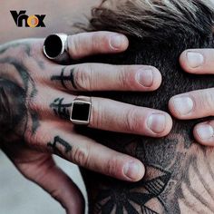 Immerse yourself in the world of alternative fashion with our Gothic Punk Rings, a collection that epitomizes the rebellious spirit and edgy aesthetics of gothic and punk subcultures. These rings are not just accessories; they are a bold statement of individuality and defiance against the conventional. With their dark, bold designs, our Gothic Punk Rings echo the depths of gothic art and the raw energy of punk rebellion. Each piece in our collection stands out for its chunky design and substanti Punk Subculture, Signet Ring For Men, Punk Rings, Finger Band, Rock Boys, Diamonds Engagement Ring, Fashion Pic, Stamped Rings, Male Hands