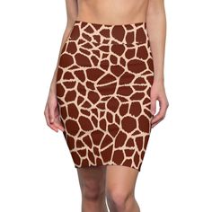 A fun and stylish addition to your wardrobe. This giraffe skirt is sure to turn heads wherever you go. The colorful giraffe print is both fun and a little wild. Comfortable and soft, this high quality pencil skirt is cut close to the body. Whether you're dressing up for a casual day out or keeping it cool for a summer festival, this skirt is perfect for any occasion.  Here are some ideas for how to style your giraffe skirt: - Pair it with a simple white top and sandals for a summery look. - Tuck Womens Office Skirt, Teen Skirt, Pencil Skirt Plus Size, Yellow Pajamas, Colorful Giraffe, Cool Street Style, Plus Size Skirt, Corset Skirt, Color Skirt