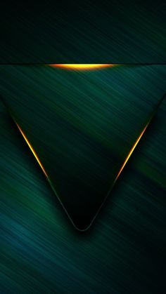 a dark green and yellow wallpaper with a triangular shape