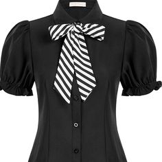 New Black Blouse Black Short Sleeve Top For Formal Occasions, Black Formal Short Sleeve Tops, Fitted Black Office Shirt, Fitted Black Shirt For Office, Formal Black Short Sleeve Top, Elegant Black Short Sleeve Shirt, Black Puff Sleeve Formal Blouse, Fitted Black Blouse For Office, Black Puff Sleeve Blouse For Formal Occasions