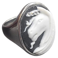 Unicorn With Austrian Crystals In Stainless Steel Sizes 7 & 8 K1 409 Unicorn Ring, Ring Color, Austrian Crystal, Womens Jewelry Rings, Black Silver, Product Description, Women Jewelry, Stainless Steel, Crystals